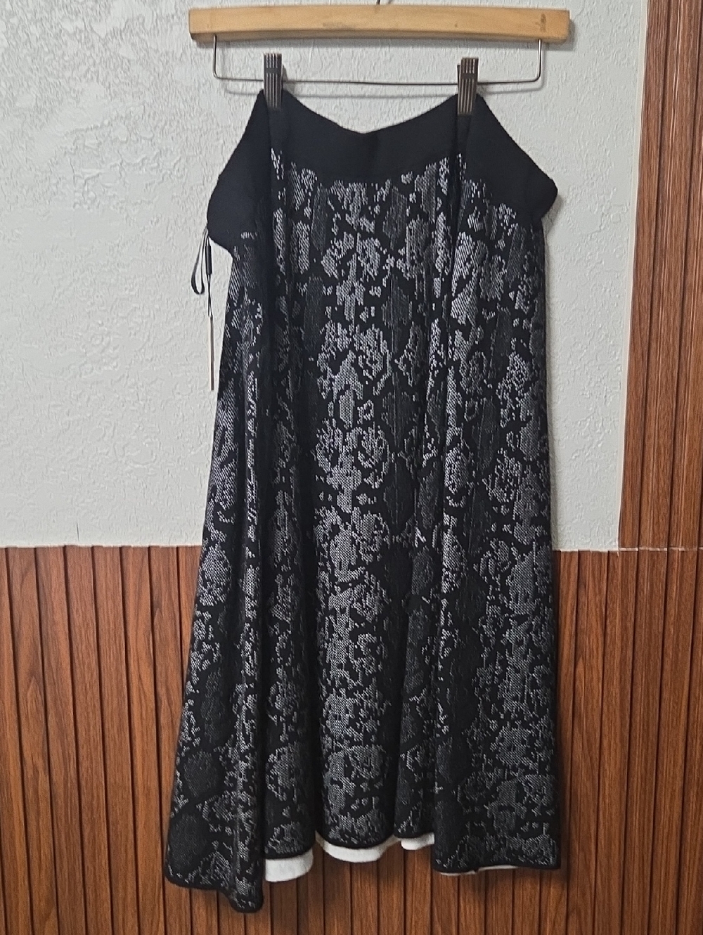 Calvin Klein Black Lace Dress Skirt Size 3x 70% Viscosa ,30 % poliester [1241]